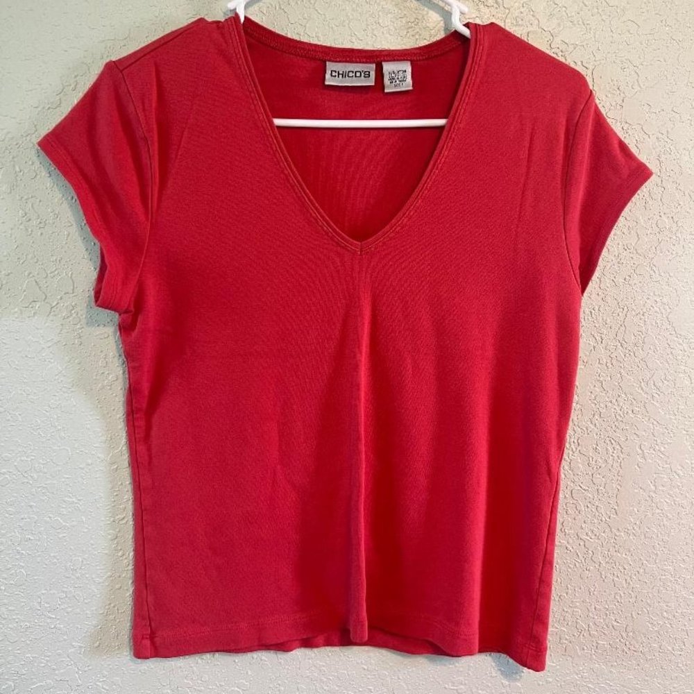 Chico's Junior Cotton Pink Shirt